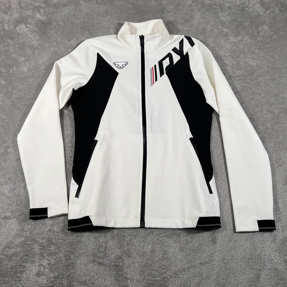 Dynafit Jacket Womens Small White Full Zip Athletic Running Lightweight